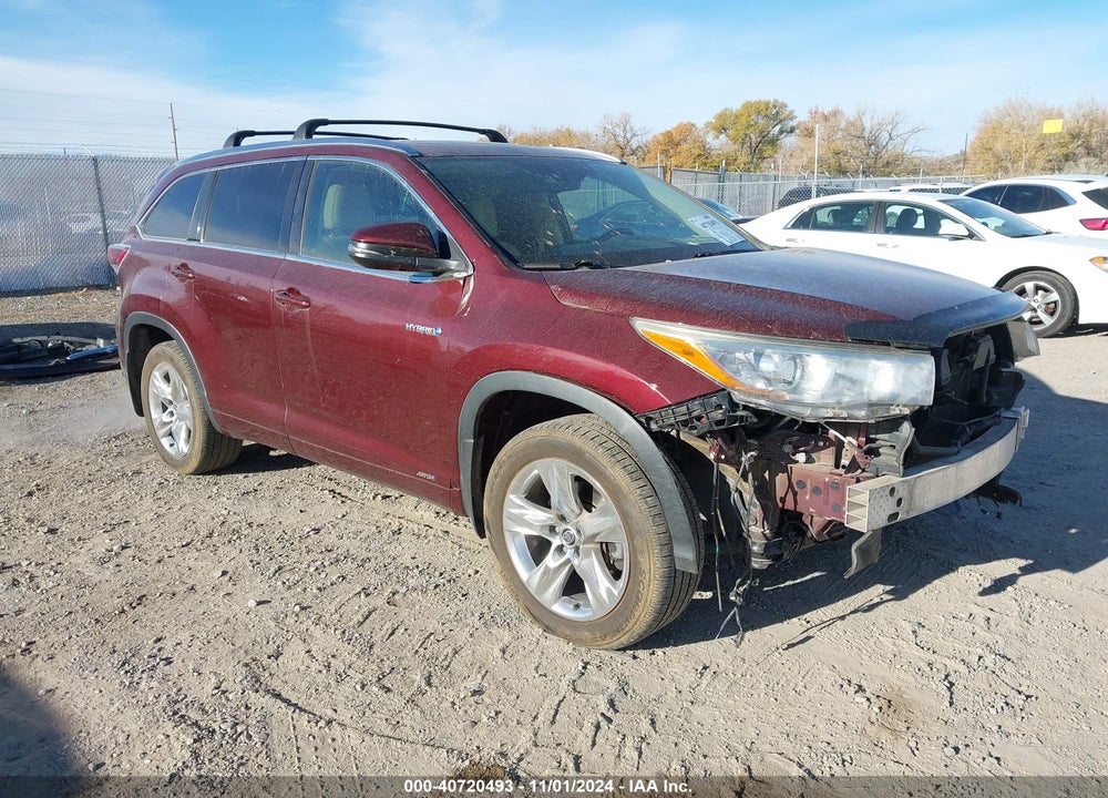 2016 TOYOTA HIGHLANDER HYBRID LIMITED PLATINUM V6 VIN: 5TDDCRFH6GS015202