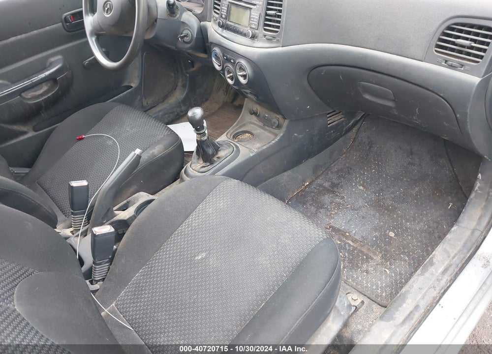 2008 HYUNDAI ACCENT GS VIN: KMHCM36C78U083785