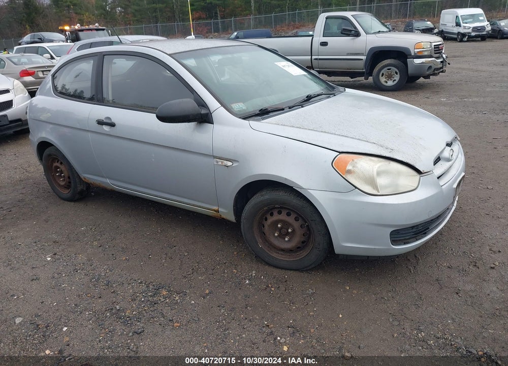 2008 HYUNDAI ACCENT GS VIN: KMHCM36C78U083785