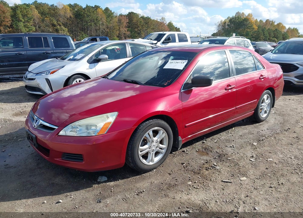 2007 HONDA ACCORD 2.4 EX VIN: 1HGCM56747A185923