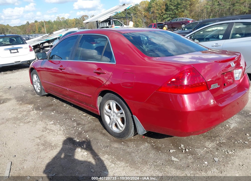 2007 HONDA ACCORD 2.4 EX VIN: 1HGCM56747A185923