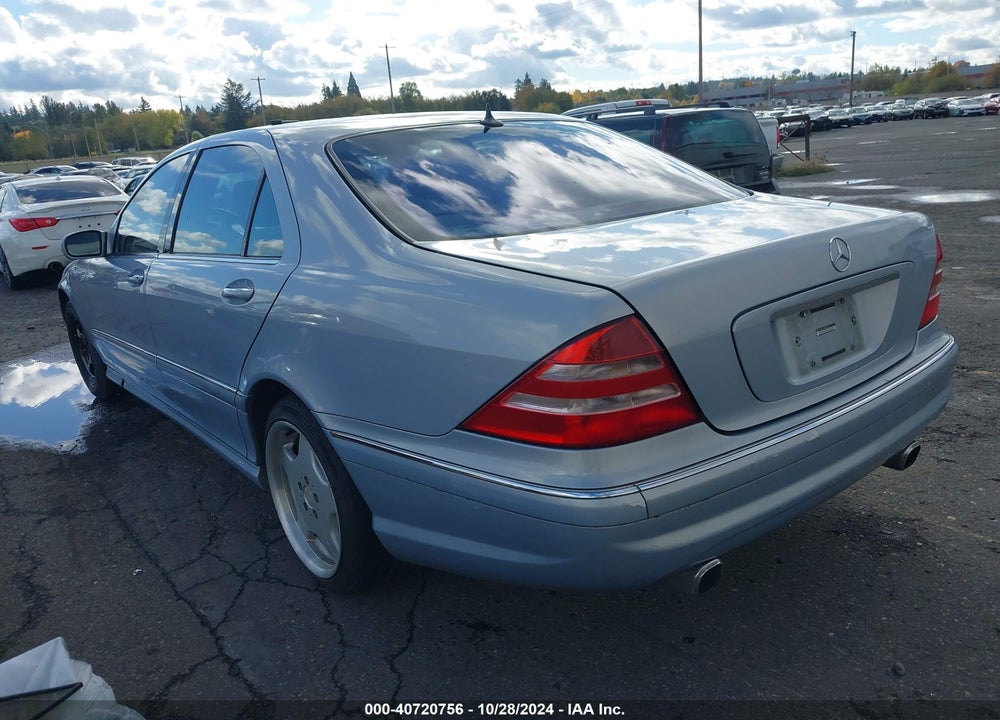 2001 MERCEDES-BENZ S 430 VIN: WDBNG70J71A203402