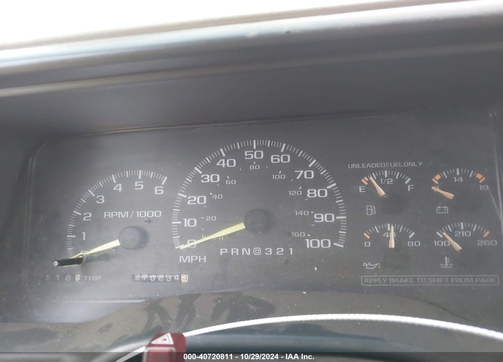 1997 CHEVROLET SUBURBAN 1500 VIN: 3GNFK16R6VG118404