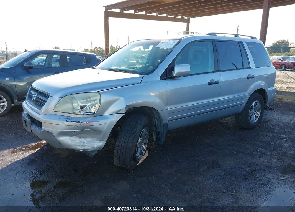 2003 HONDA PILOT EX-L VIN: 2HKYF18643H517194