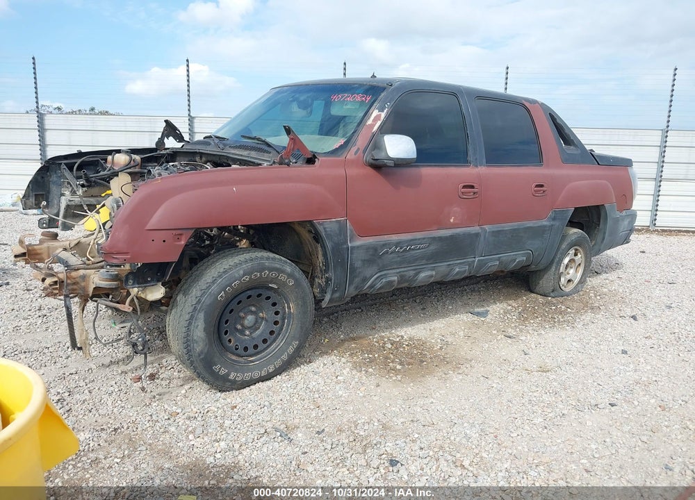 2002 CHEVROLET AVALANCHE 1500 VIN: 3GNEK13T52G267569