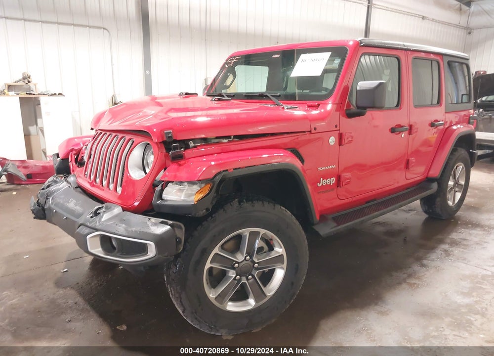 2020 JEEP WRANGLER UNLIMITED SAHARA 4X4 VIN: 1C4HJXENXLW279407