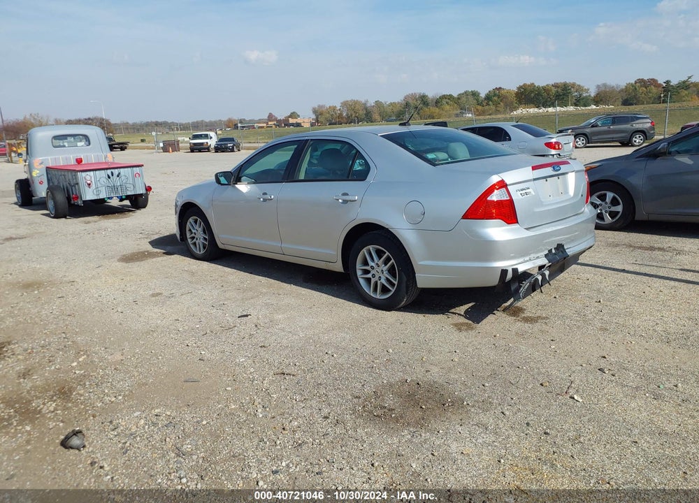 2012 FORD FUSION S VIN: 3FAHP0GA7CR229573