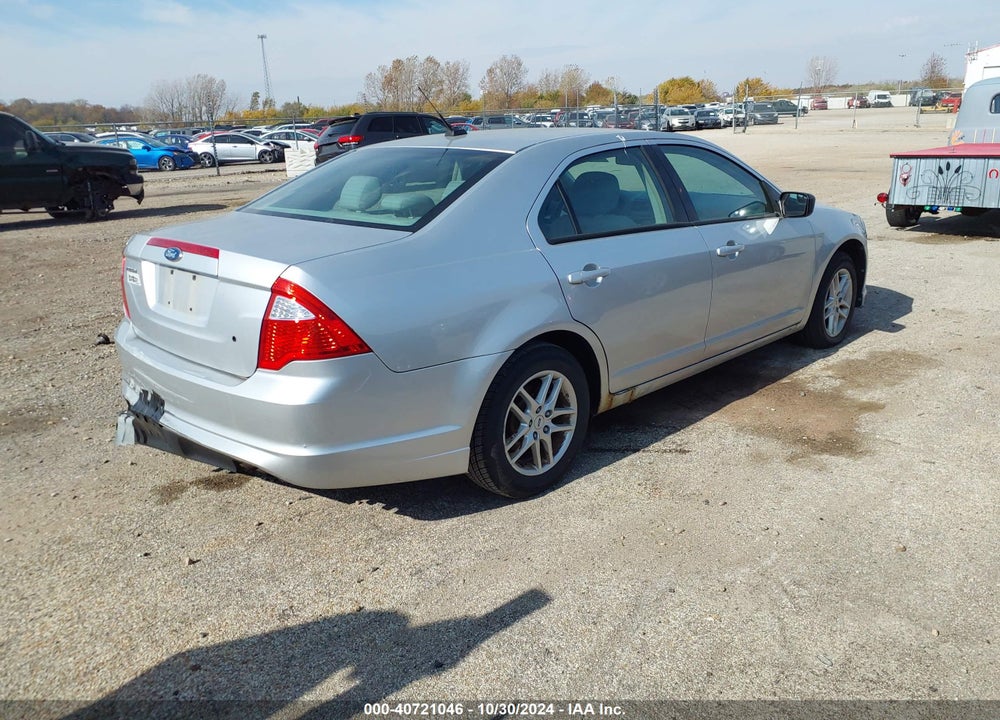 2012 FORD FUSION S VIN: 3FAHP0GA7CR229573
