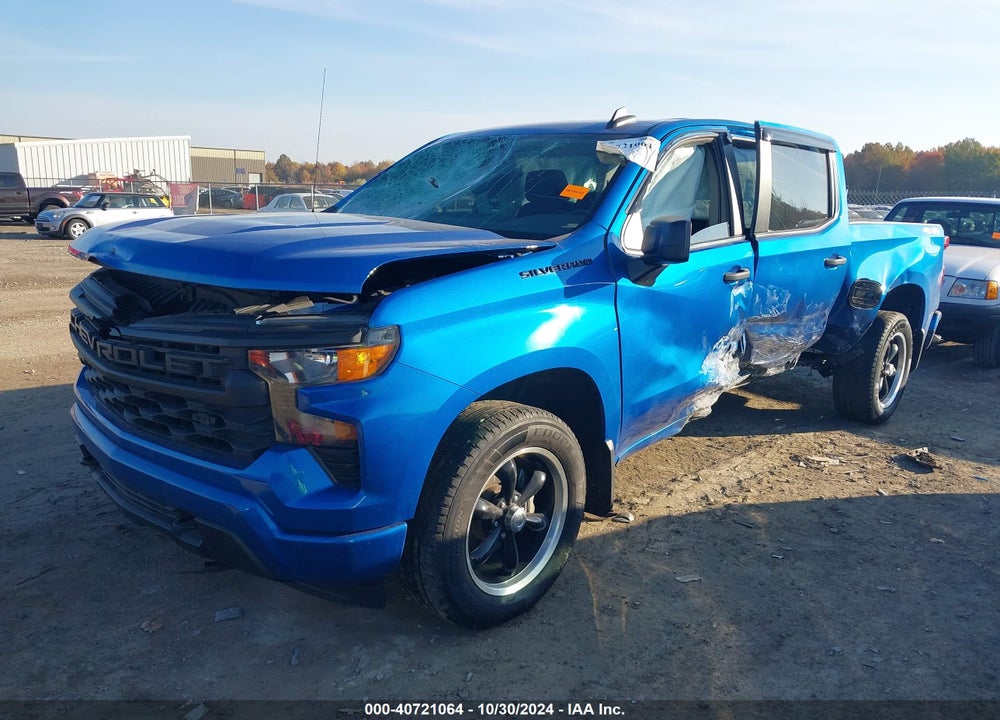 2022 CHEVROLET SILVERADO 1500 4WD SHORT BED CUSTOM VIN: 3GCPDBEK9NG535968