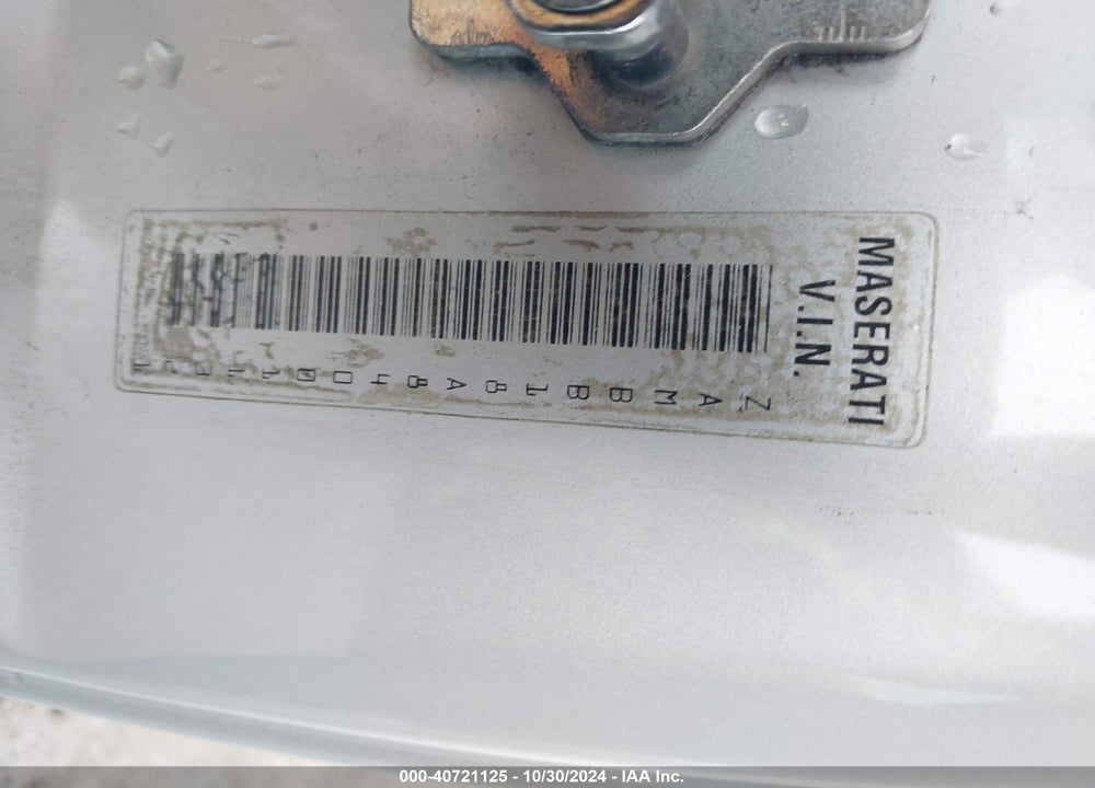 2004 MASERATI SPYDER CAMBIOCORSA/GT VIN: ZAMBB18A840011321
