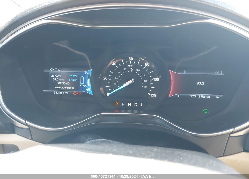 2016 FORD FUSION ENERGI VIN: 3FA6P0PU1GR328154