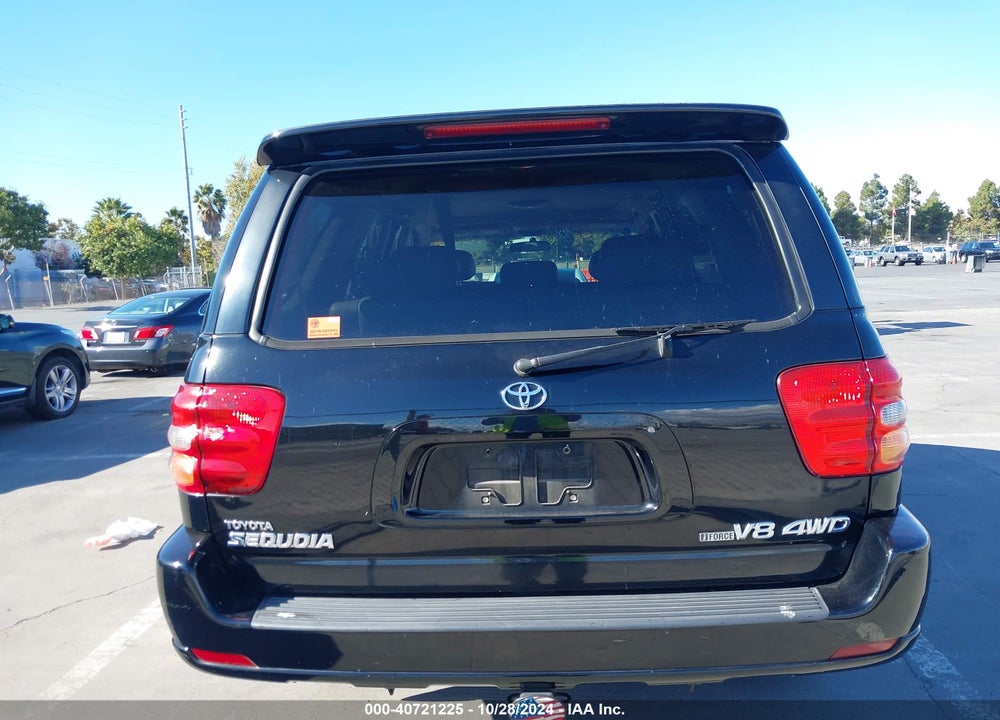 2002 TOYOTA SEQUOIA LIMITED V8 VIN: 5TDBT48A62S069442