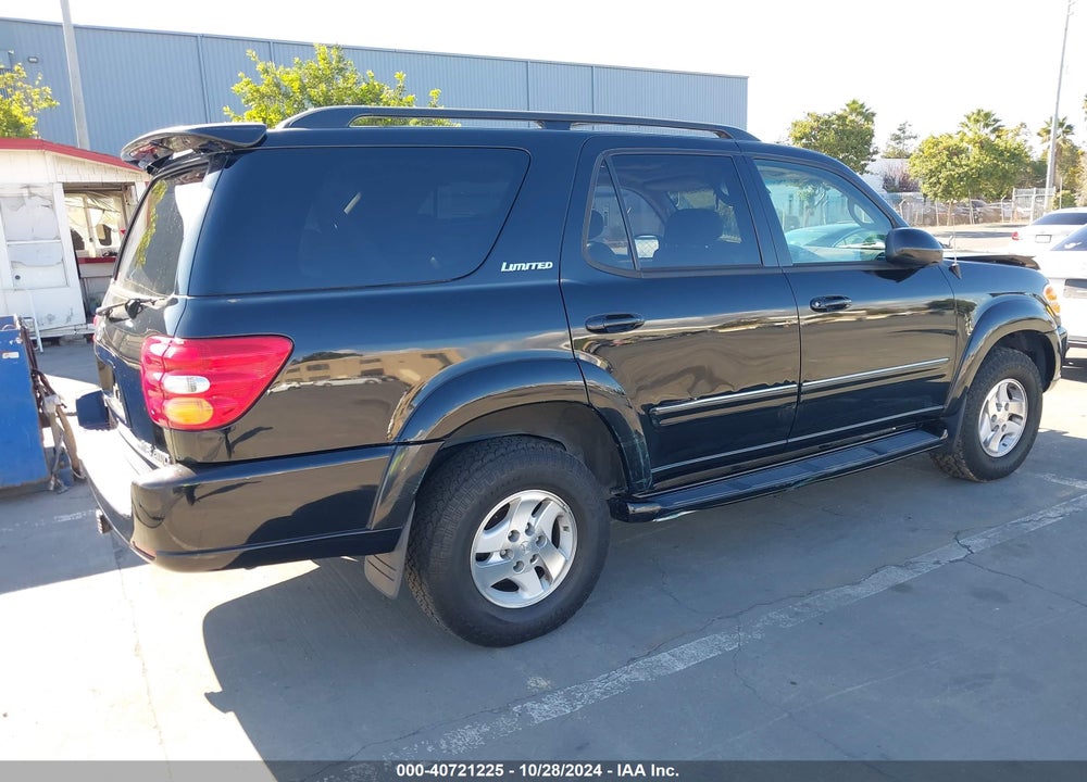 2002 TOYOTA SEQUOIA LIMITED V8 VIN: 5TDBT48A62S069442