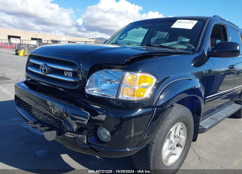 2002 TOYOTA SEQUOIA LIMITED V8 VIN: 5TDBT48A62S069442