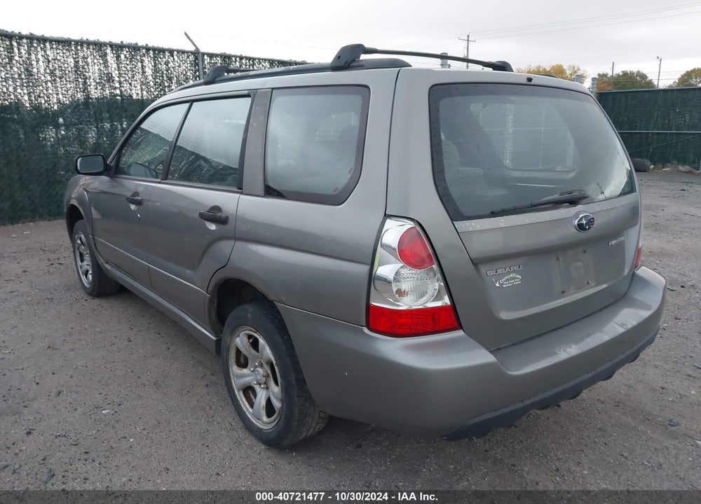 2006 SUBARU FORESTER 2.5X VIN: JF1SG63636G721863