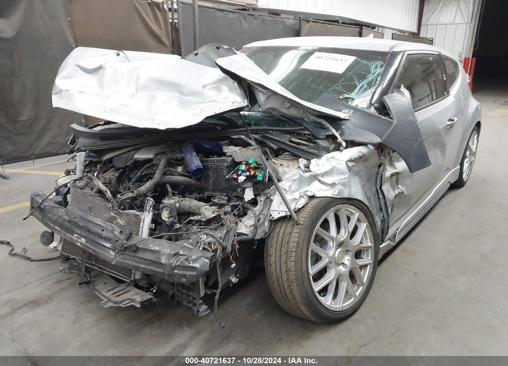 2013 HYUNDAI VELOSTER TURBO W/BLACK VIN: KMHTC6AE6DU177728