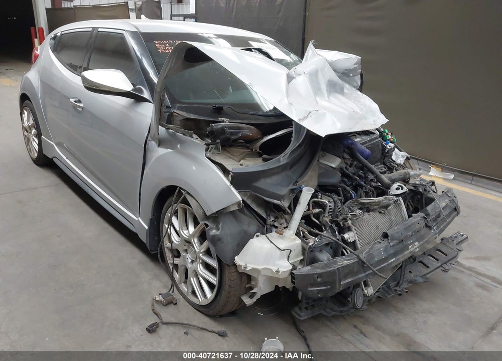 2013 HYUNDAI VELOSTER TURBO W/BLACK VIN: KMHTC6AE6DU177728