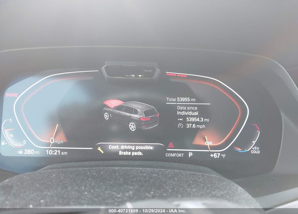 2019 BMW X5 XDRIVE40I VIN: 5UXCR6C55KLL53668