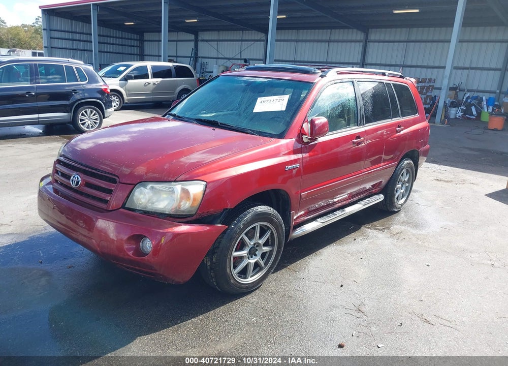 2004 TOYOTA HIGHLANDER LIMITED V6 VIN: JTEEP21A740036032