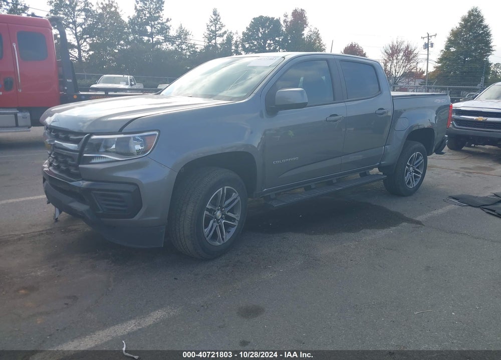 2022 CHEVROLET COLORADO 4WD SHORT BOX WT VIN: 1GCGTBEN7N1182111