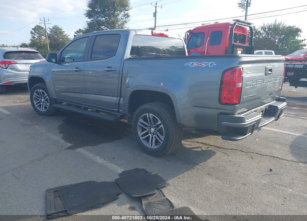 2022 CHEVROLET COLORADO 4WD SHORT BOX WT VIN: 1GCGTBEN7N1182111