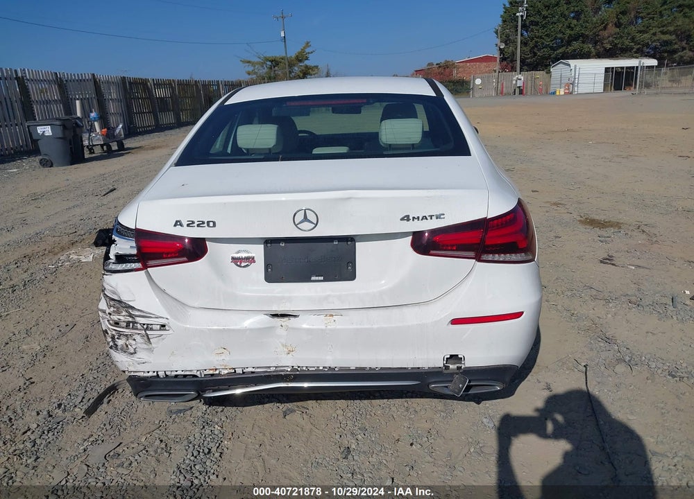 2019 MERCEDES-BENZ A 220 4MATIC VIN: WDD3G4FB1KW012754