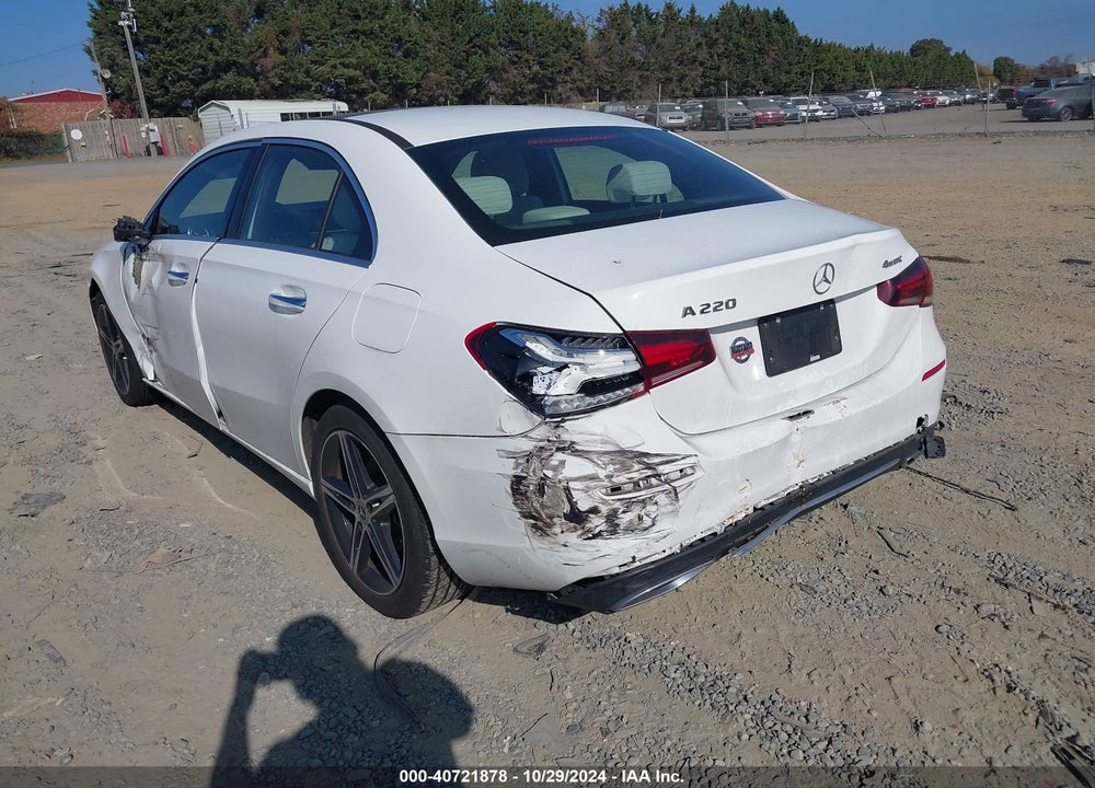2019 MERCEDES-BENZ A 220 4MATIC VIN: WDD3G4FB1KW012754