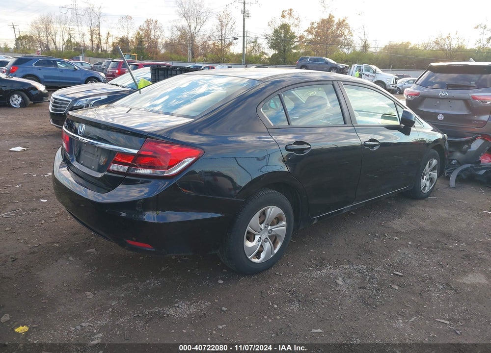 2013 HONDA CIVIC LX VIN: 19XFB2F5XDE000426