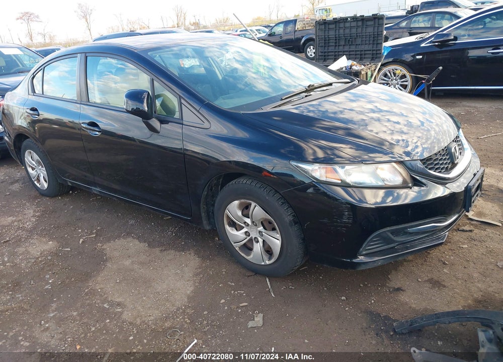 2013 HONDA CIVIC LX VIN: 19XFB2F5XDE000426