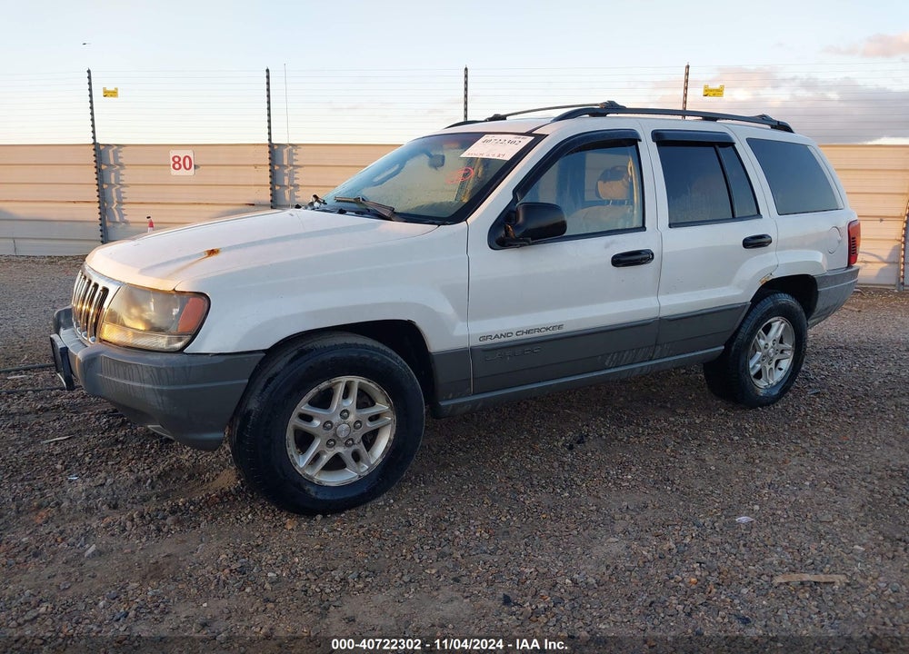 2002 JEEP GRAND CHEROKEE LAREDO VIN: 1J4GW48S22C285872