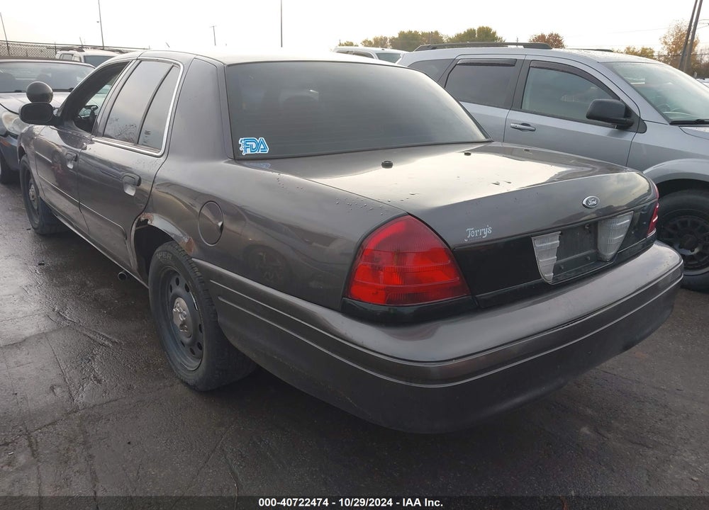 2008 FORD CROWN VICTORIA POLICE INTERCEPTOR VIN: 2FAFP71V98X130189