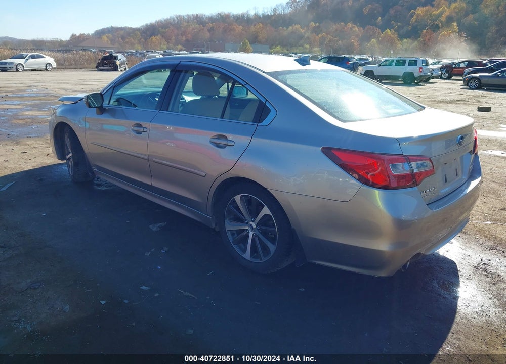 2016 SUBARU LEGACY 2.5I LIMITED VIN: 4S3BNAN60G3022733
