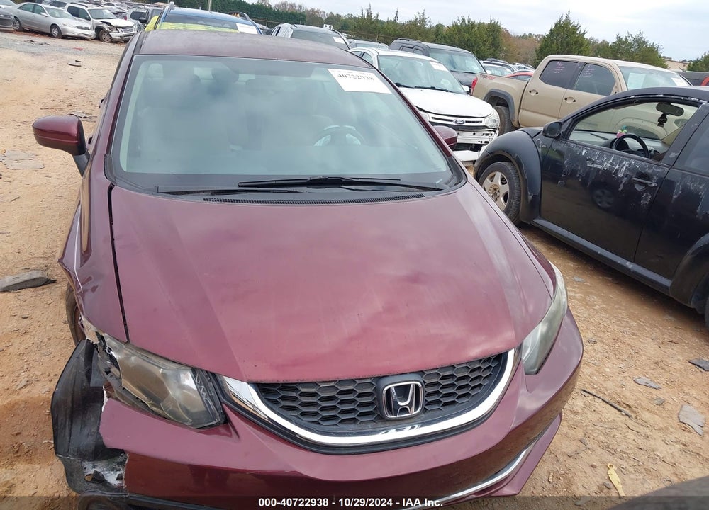 2014 HONDA CIVIC LX VIN: 19XFB2F52EE070584