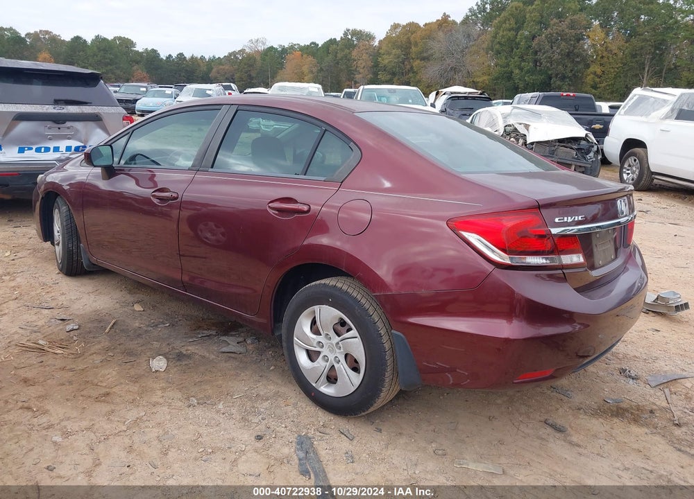 2014 HONDA CIVIC LX VIN: 19XFB2F52EE070584