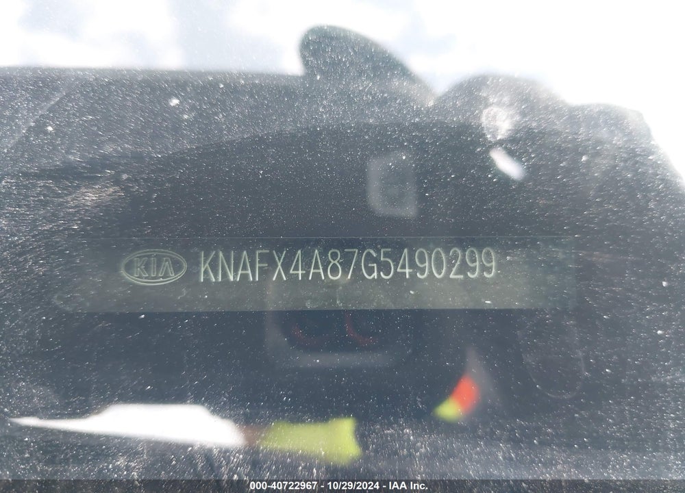 2016 KIA FORTE EX VIN: KNAFX4A87G5490299