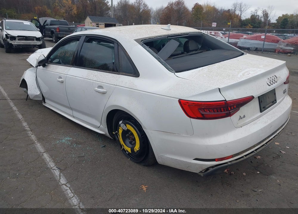 2017 AUDI A4 2.0T SEASON OF  PREMIUM VIN: WAUDNAF40HN054834