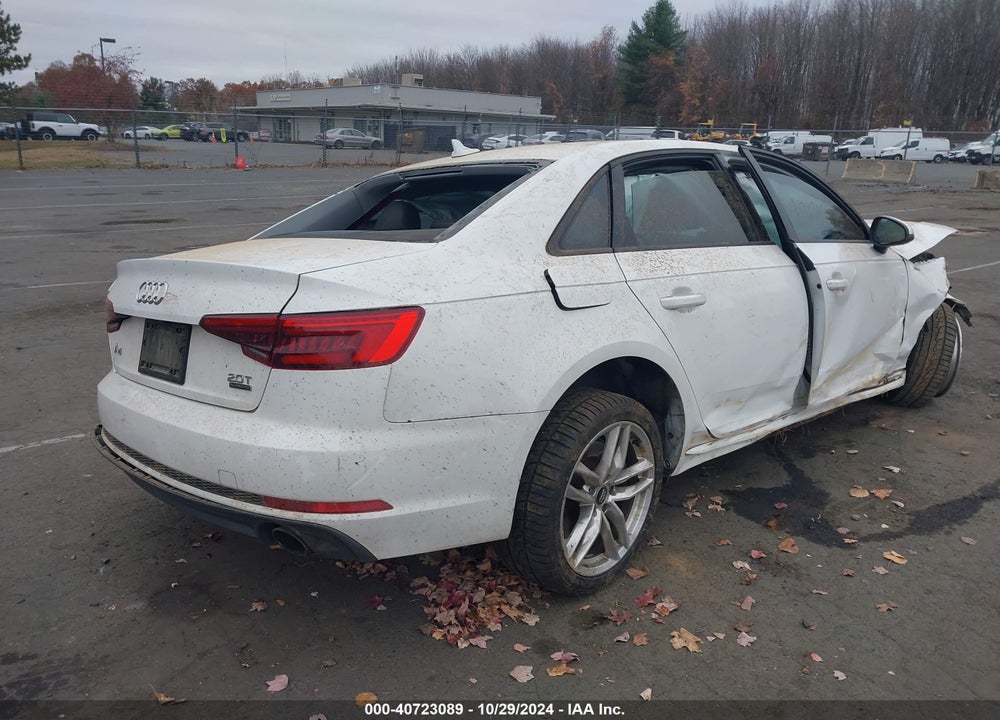 2017 AUDI A4 2.0T SEASON OF  PREMIUM VIN: WAUDNAF40HN054834