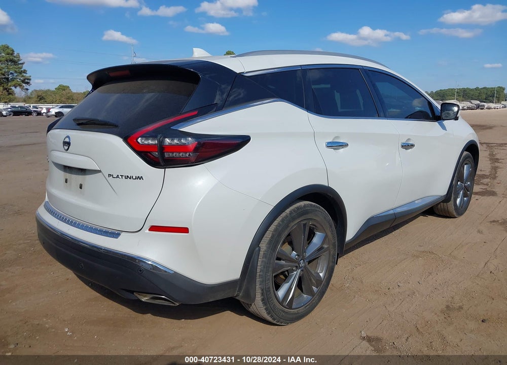 2019 NISSAN MURANO PLATINUM VIN: 5N1AZ2MJ4KN142801
