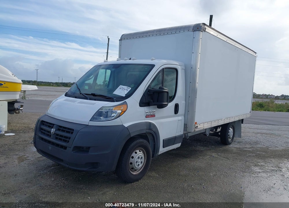 2018 RAM PROMASTER 3500 CAB LOW ROOF VIN: 3C7WRVFG8JE161998
