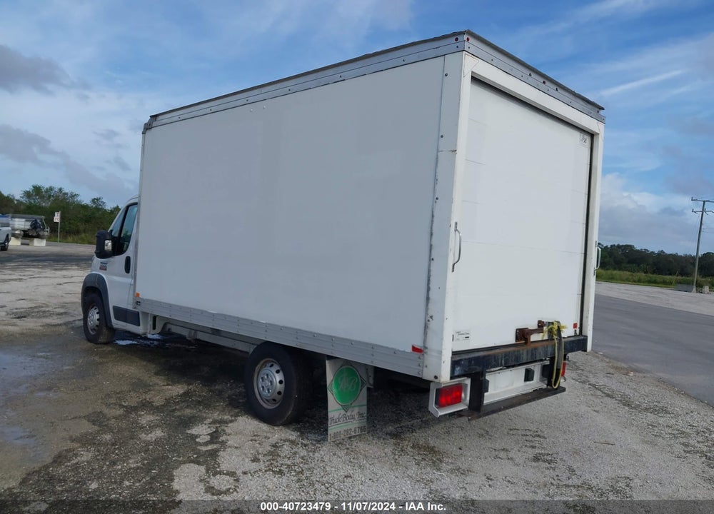2018 RAM PROMASTER 3500 CAB LOW ROOF VIN: 3C7WRVFG8JE161998