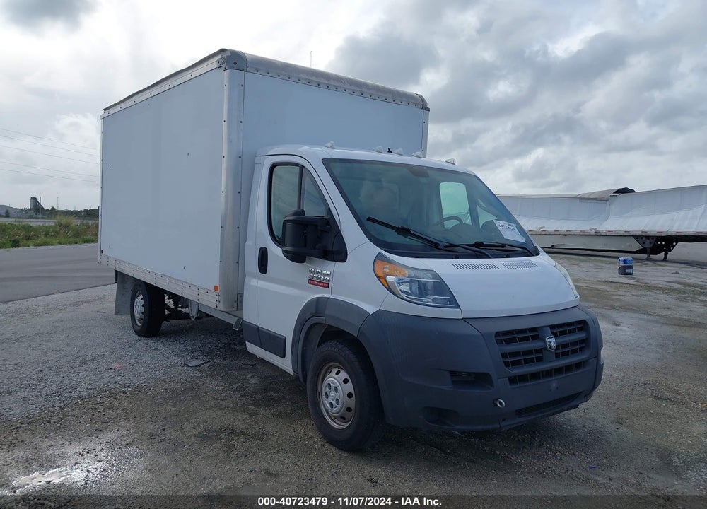 2018 RAM PROMASTER 3500 CAB LOW ROOF VIN: 3C7WRVFG8JE161998