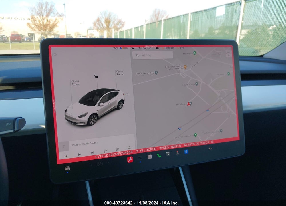2021 TESLA MODEL Y LONG RANGE DUAL MOTOR ALL-WHEEL DRIVE VIN: 5YJYGDEEXMF098665