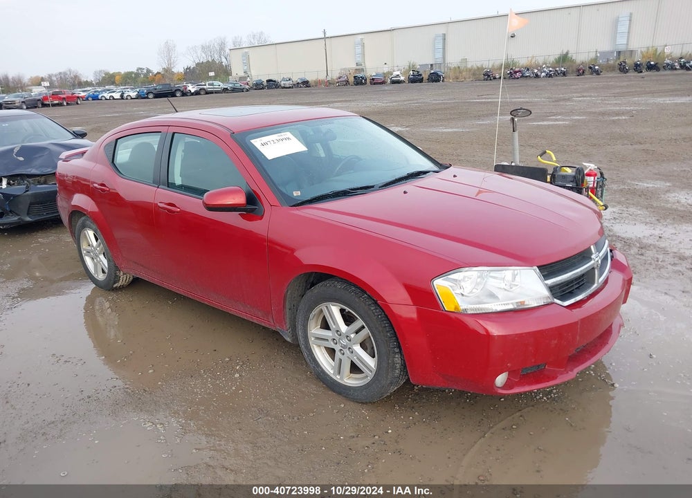 2010 AVENGER DODGE  R/T VIN: 1B3CC5FB0AN165238
