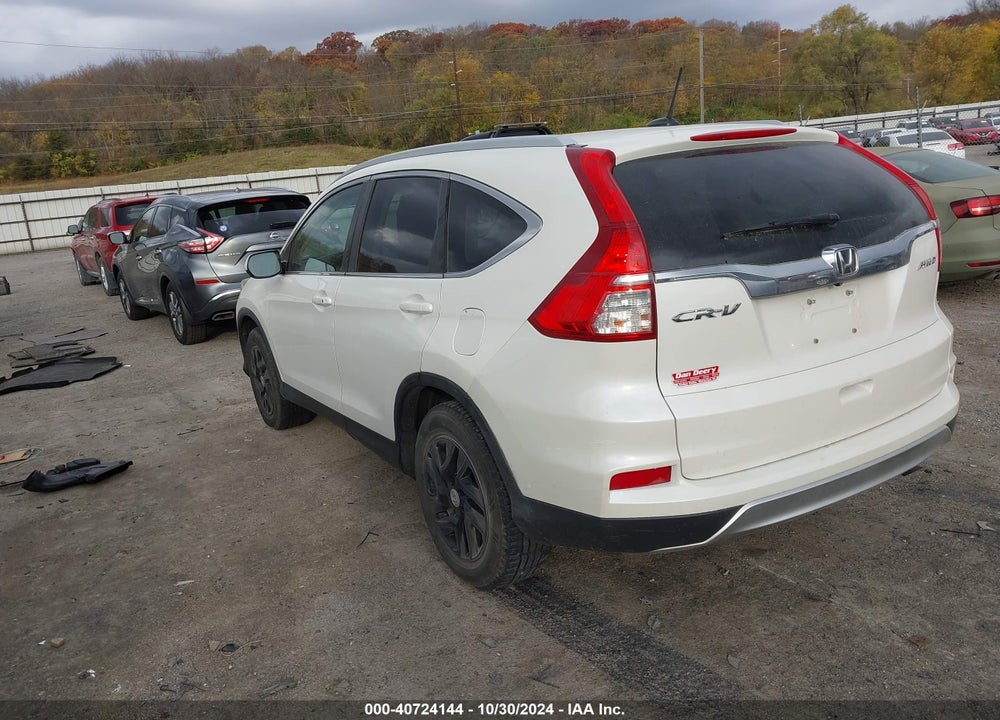 2015 HONDA CR-V EX-L VIN: 5J6RM4H76FL057471