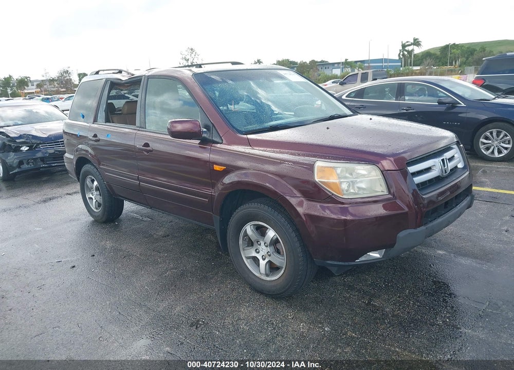 2007 HONDA PILOT EX-L VIN: 5FNYF28557B019071