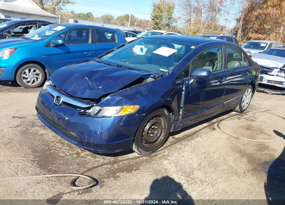 2008 HONDA CIVIC LX VIN: 1HGFA16538L047373
