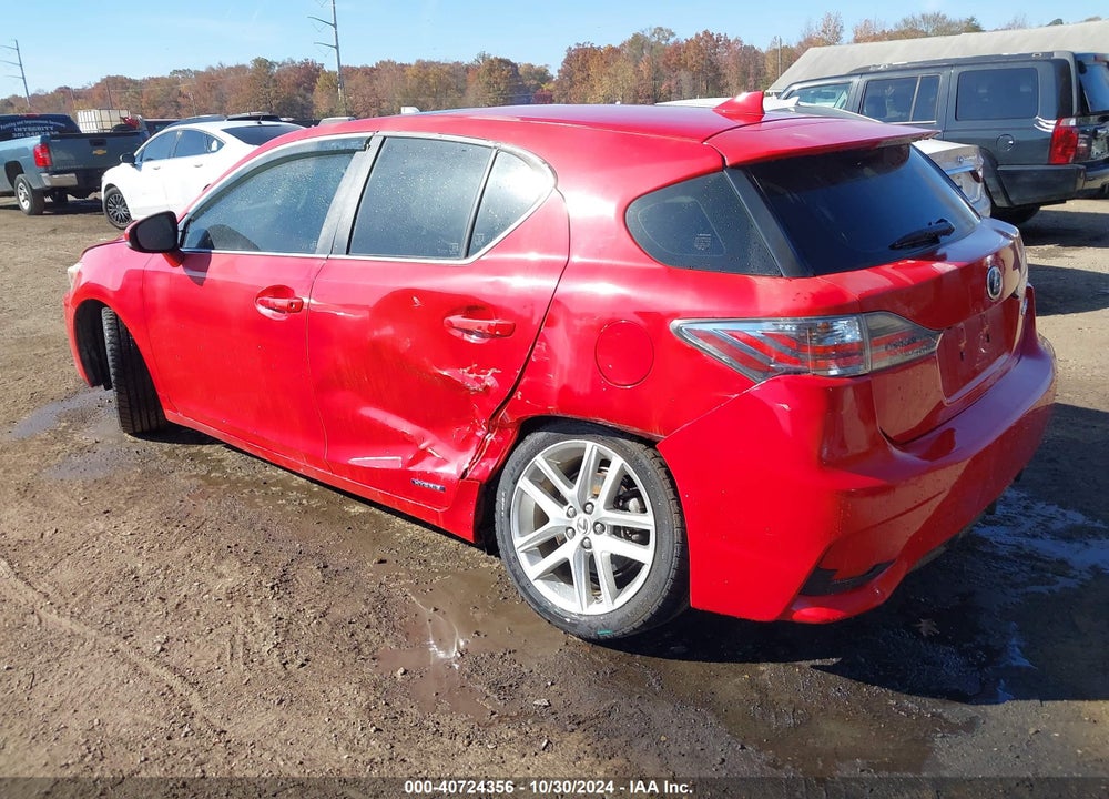 2014 LEXUS CT 200H VIN: JTHKD5BH9E2178691