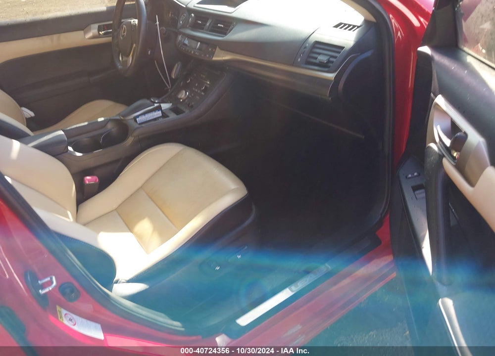 2014 LEXUS CT 200H VIN: JTHKD5BH9E2178691