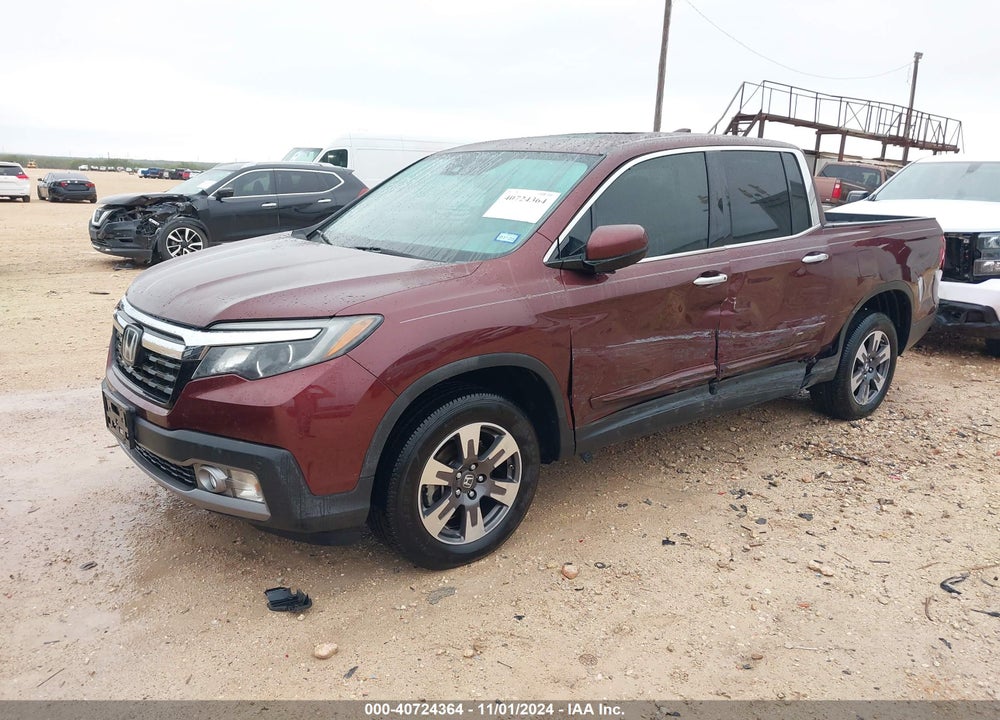 2019 HONDA RIDGELINE RTL-E VIN: 5FPYK3F78KB012377