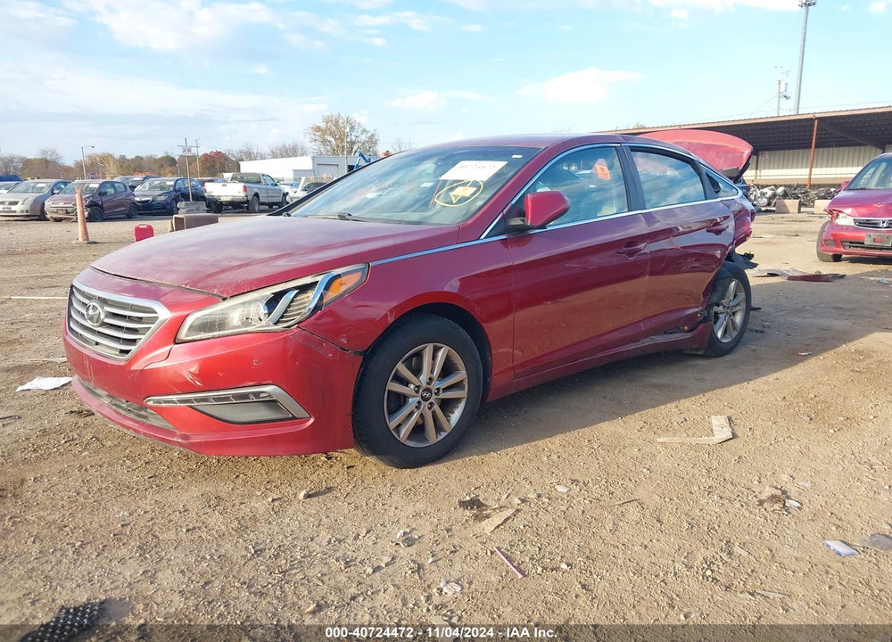 2015 HYUNDAI SONATA SE VIN: 5NPE24AF6FH147915